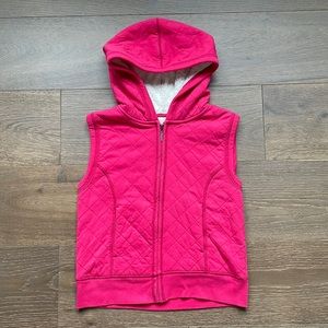 EUC Like New Girls Mudd Fleece Lined Hooded Vest Size 14 Zip Closure